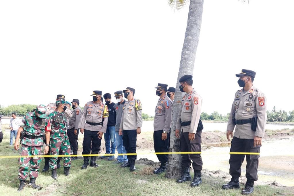 Polres Bulukumba Bersama Kodim 1411 Mengawal Proses Eksekusi Lahan Tambak Di Ujung Loe Bulukumba