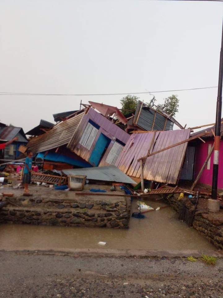 45 Rumah Rusak Akibat Angin Puting Beliung di Luwu