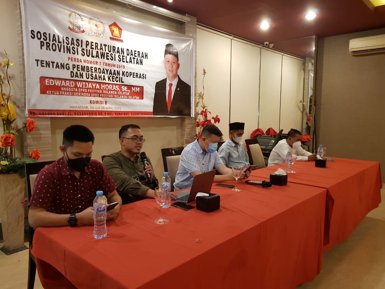 Ketua Fraksi Gerindra DPRD Sulsel Gelar Sosialisasi Perda Tentang Pemberdayaan Koperasi dan Usaha Kecil