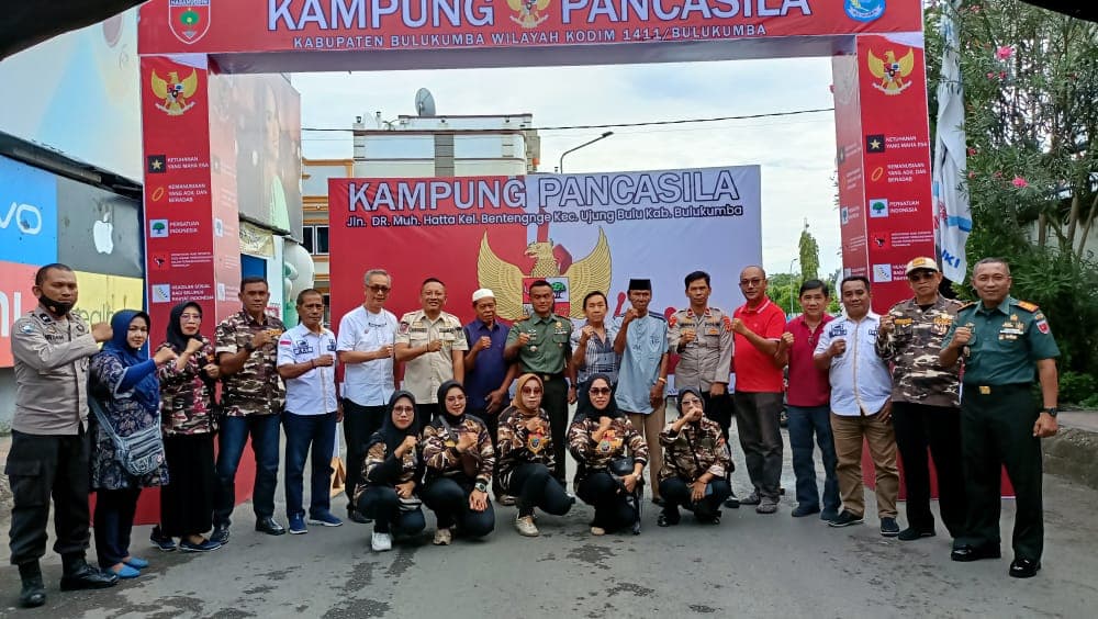 Kodim 1411/BLK Menyelenggarakan Pencanangan Kampung Pancasila