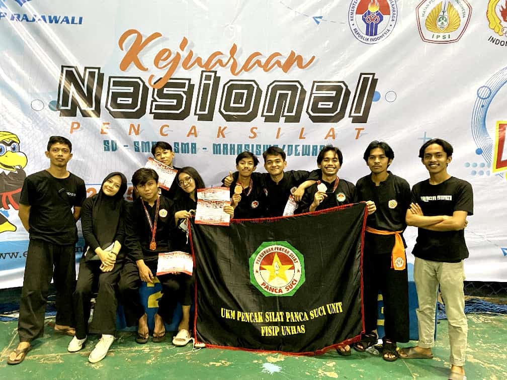 Raih Prestasi Membanggakan, Delegasi UKM Pencak Silat FISIP Unhas Boyong Mendali Dalam Kejuaraan Makassar National Championship