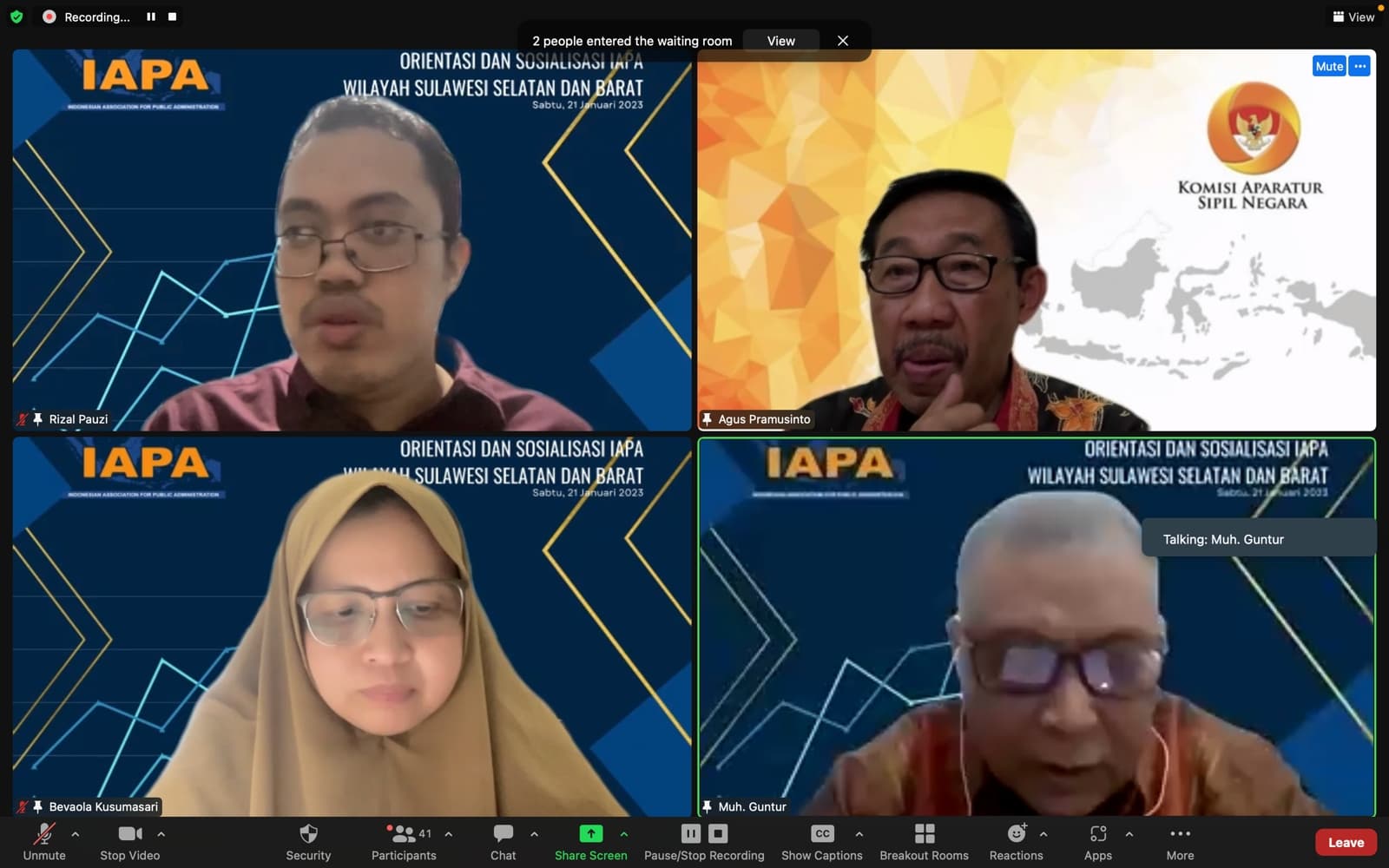 Orientasi dan Sosisalisasi DPD Sulselbar Dihadiri ketua Umum DPP IAPA, Sekjen Hingga Dewan Pakar