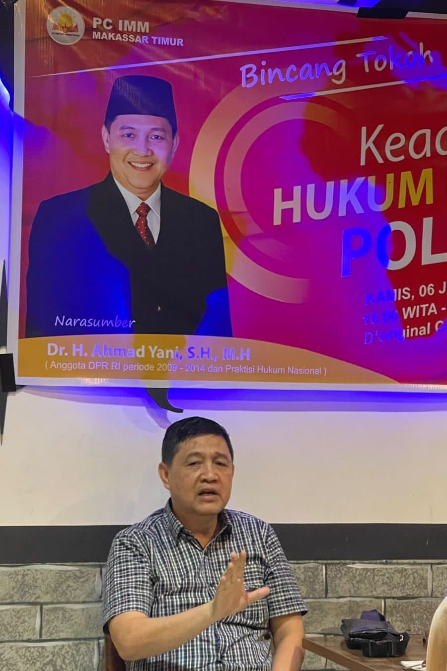 IMM Cabang Maktim Gelar Bincang Tokoh, Hadirkan Politisi Nasional Ahmad Yani
