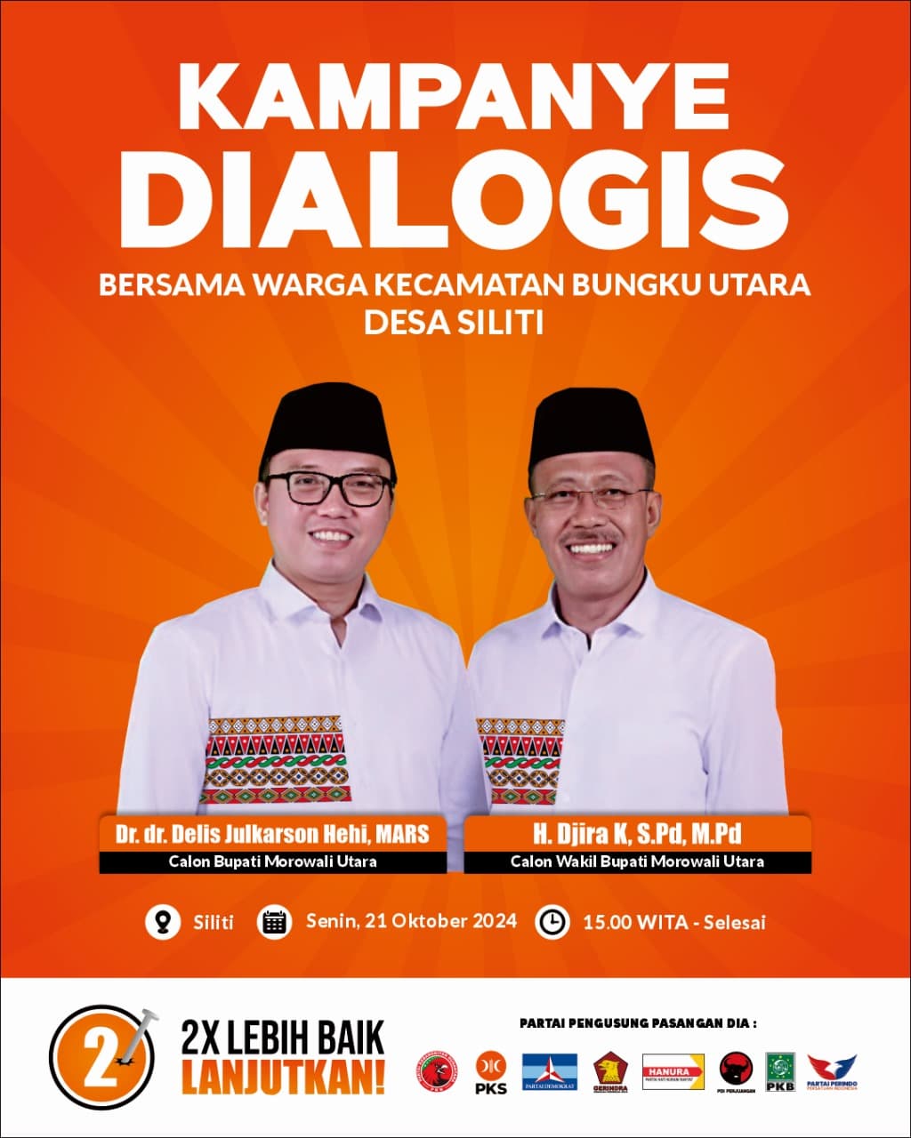 Menyambut Kegembiraan, Pasangan Delis-Djira Terbukti Memajukan Desa Siliti.