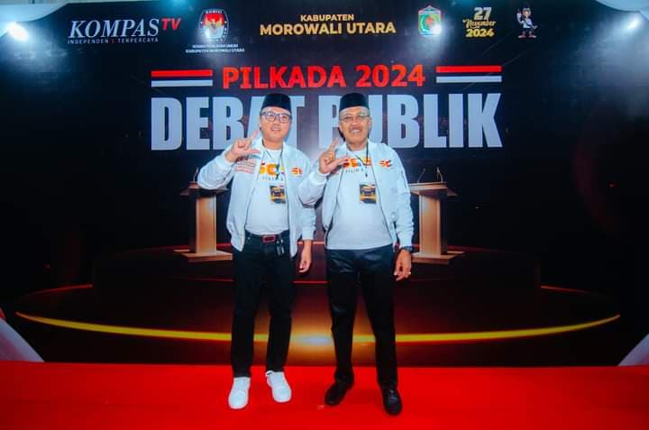 Debat Publik Kedua Pilkada Morut Berlangsung Lancar, Pasangan Calon Delis-Djira Unggul Jauh!