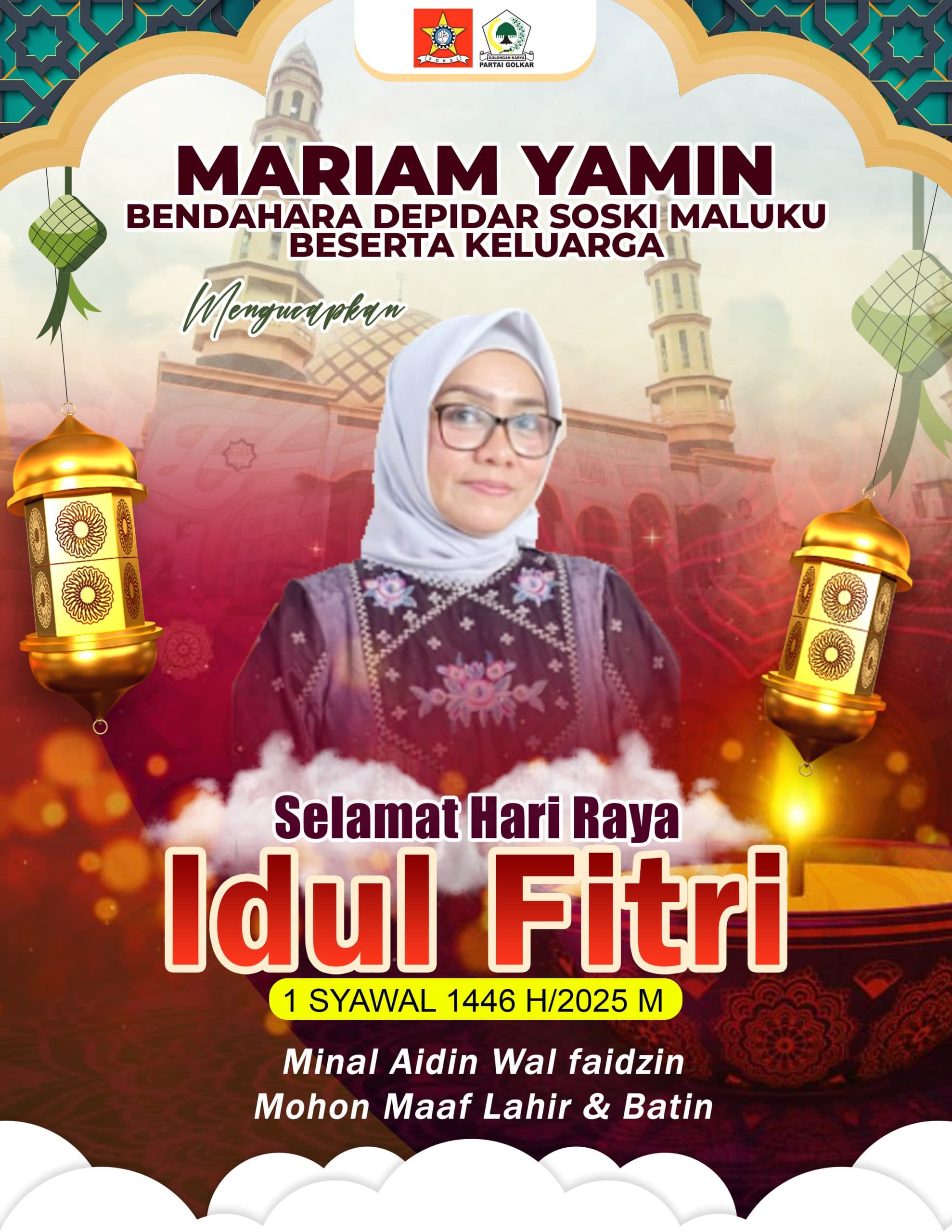 Ucapkan Idul Fitri 1446 H: Mariam Yamin, Menebar Kedamaian di Tanah Upu Latu Maluku
