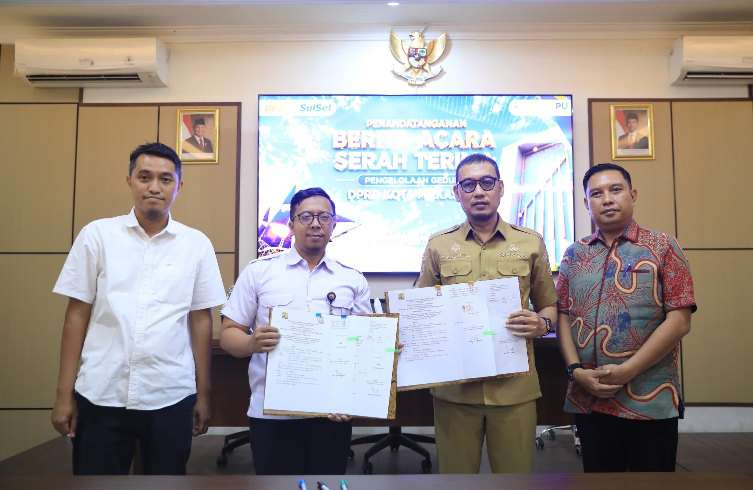 BAST Ditandatangani, DPRD Makassar Segera Tempati Gedung Sementara di Pettarani