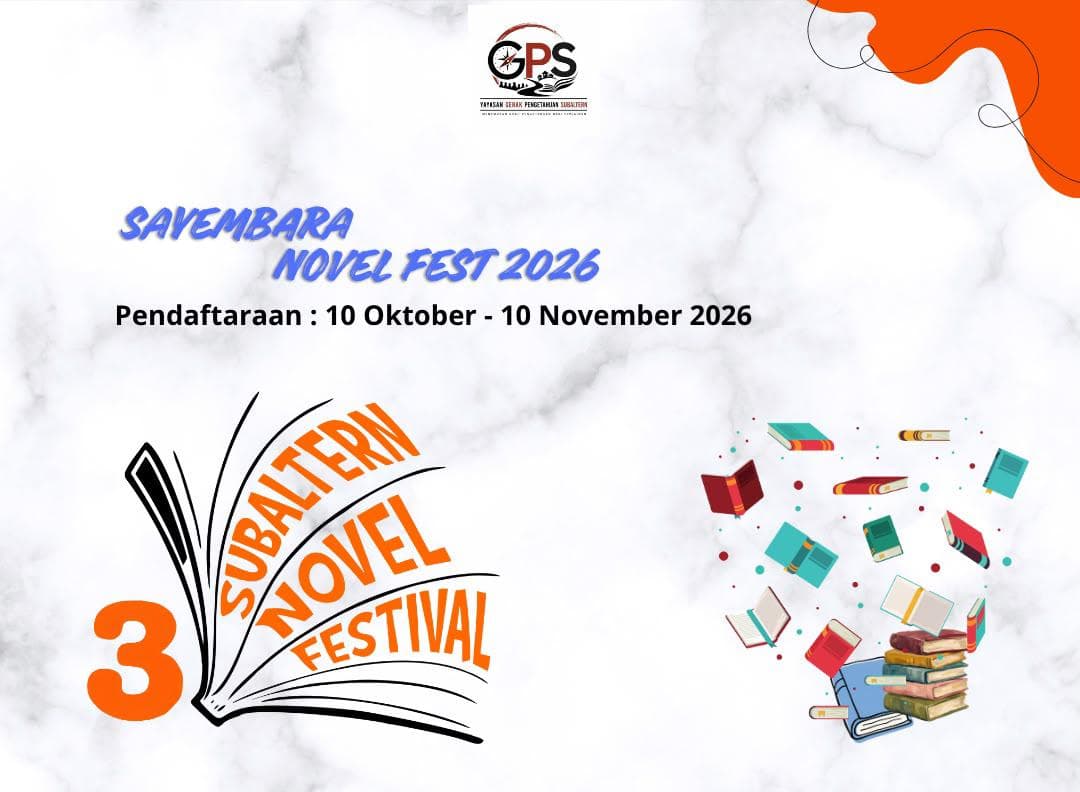 Subaltern Novel Festival 2026 Buka Sayembara, Tiga Naskah Terbaik Bakal Diterbitkan